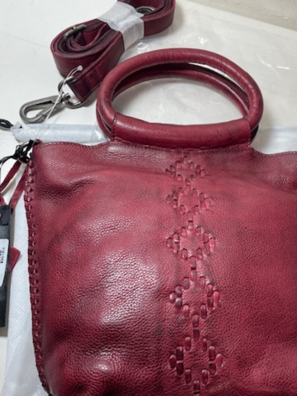 Latico Leathers Crossbody Milano Brand NEW in Oxblood